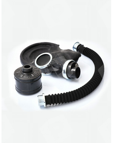 Pack masque à gaz avec tuyau et cartouche filtrante