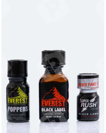 Pack trio Poppers Dark Black