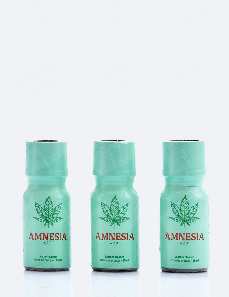 Pack de 3 poppers Amnesia 420 15 ml