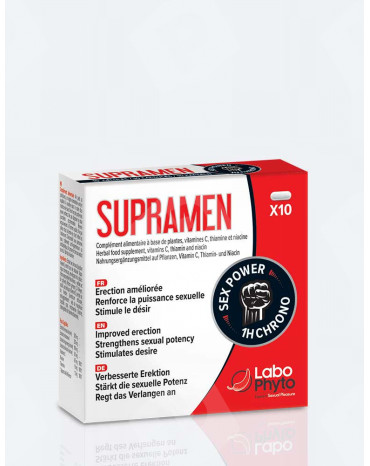 Boite de 10 pilules de stimulants sexuels Supramen