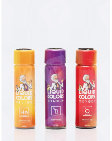 Pack Plaisir Quantic 3 poppers Liquid Colors 24 ml
