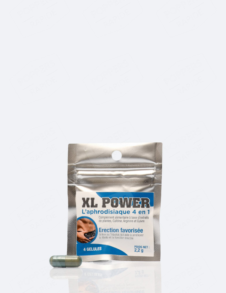 XL POWER - Aphrodisiaque 4-En-1 Stimulant Sexuel Rapide, 10 Gélules