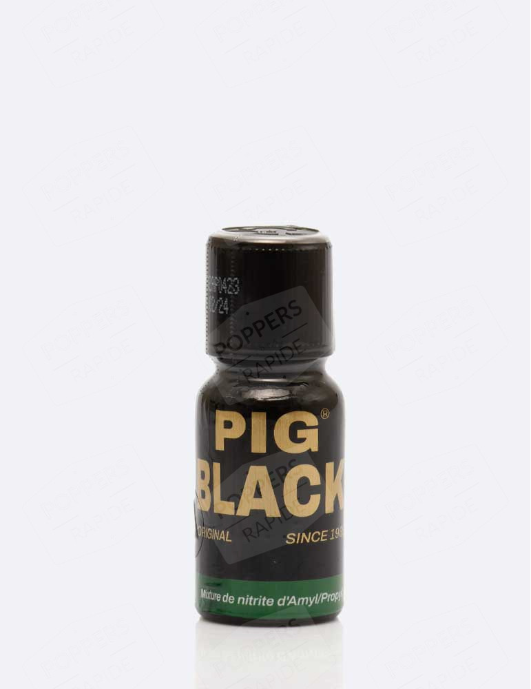 flacon moyen poppers pig black 15 ml