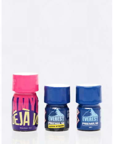 Pack Suprême : Everest Premium, Everest Premium Ultra strong et Amyl déjà Vu
