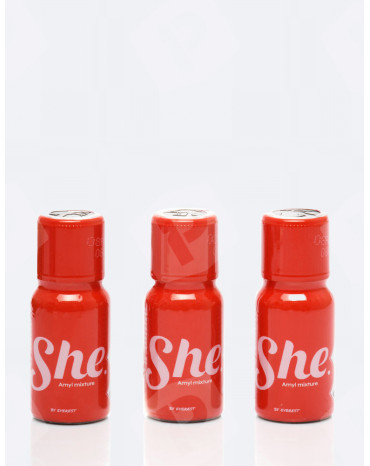 Poppers She 15 ml x3 unités