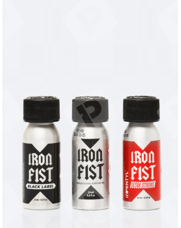 Pack de 3 Poppers Iron Fist 24 ml