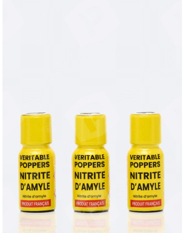 Pack 3 Véritable Amyle Poppers 15 ml