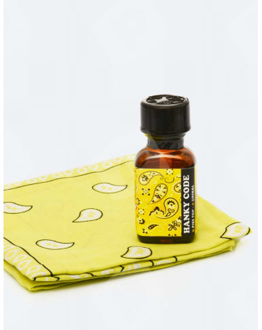 Poppers + foulard jaune hanky code