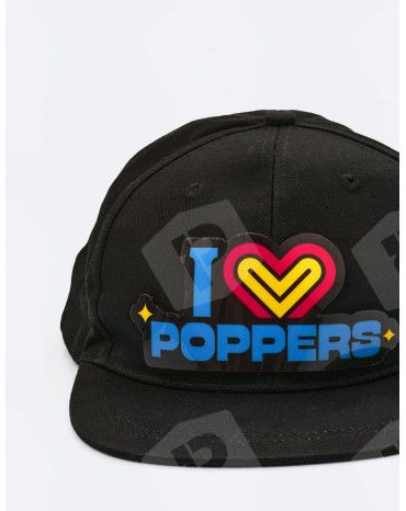 Casquette lumineuse "I love poppers"