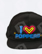 Casquette lumineuse "I love poppers"