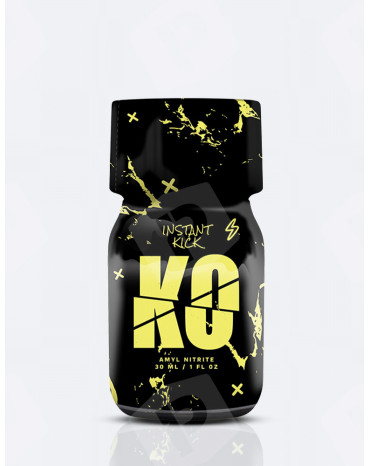 Poppers KO 30ml noir et jaune grand flacon