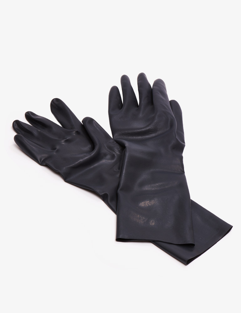 Gants En Latex Fist Wrist – Couleur Noire, Taille M – Pour Hygiène Intime Ou Usage Spécialisé