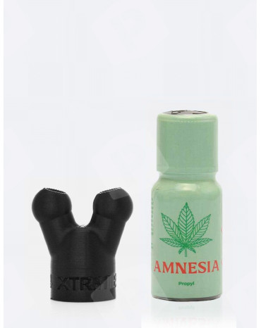 Pack poppers CBD Amnesia 15 ml + bouchon Inhalateur