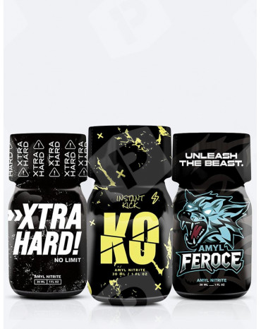 Pack poppers Trio Sauvage 30 ml