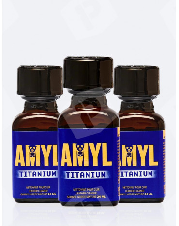 Pack 3 poppers Amyl Titanium 24 ml