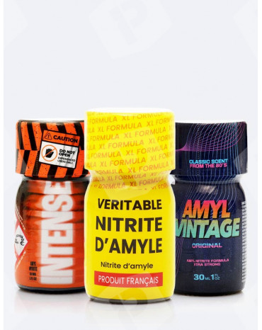 Pack poppers trio amyle XL - 30 ml