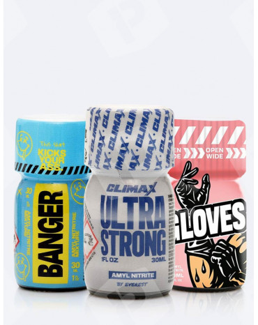 Pack Poppers Trio Explosif 30 ml