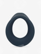 Vue de face du cockrings vibrants double moteur avec stimulateur périnéal - Boners