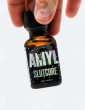 Flacon verre 24 ml poppers tenu dans la main