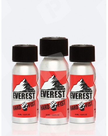 Pack de 3 poppers Everest Hard Fist 24 ml