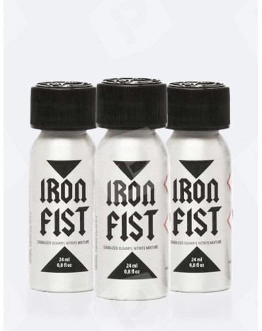 Pack de 3 poppers Iron Fist Amyl 24 ml