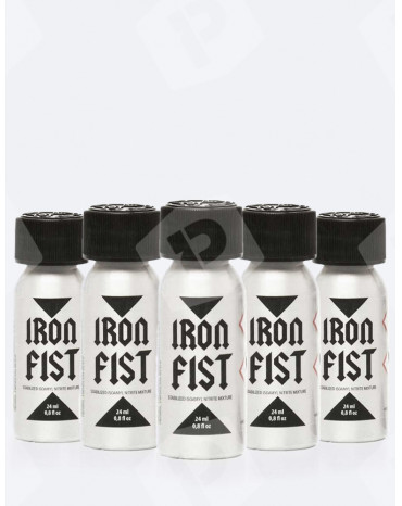 Pack de 5 poppers Iron Fist Amyl 24 ml