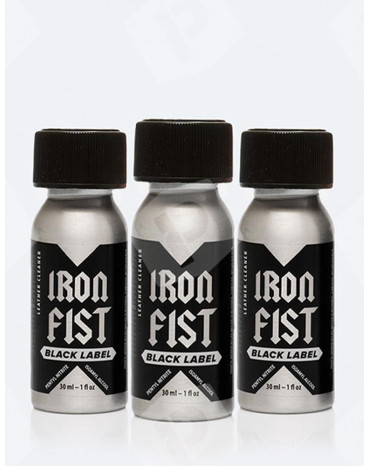Pack de 3 poppers Iron Fist Black Label 24 ml