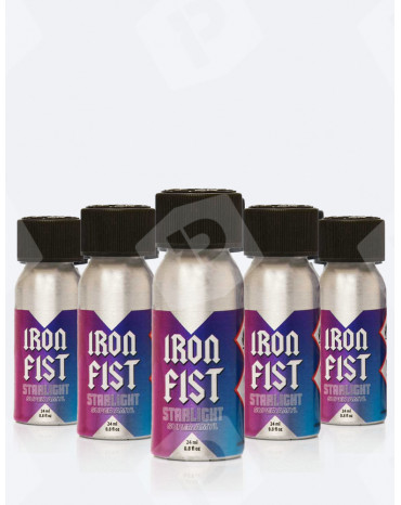 Pack de 5 poppers super amyle Iron Fist Starlight 24 ml