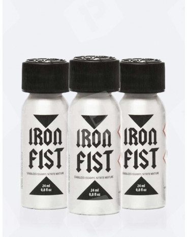 Pack de 3 poppers Iron Fist Amyl 24 ml