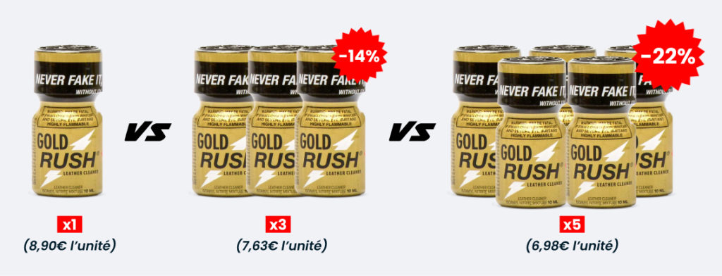 Pack de poppers pour faire des économies