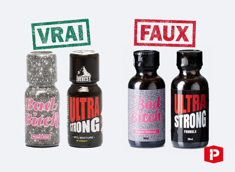 Faux vs vrai poppers
