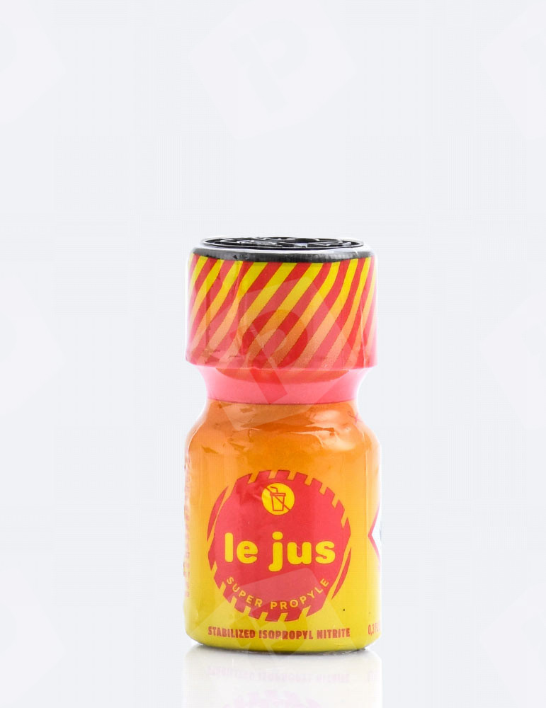 Poppers Le Jus super propyle - petit flacon en verre jaune et orange