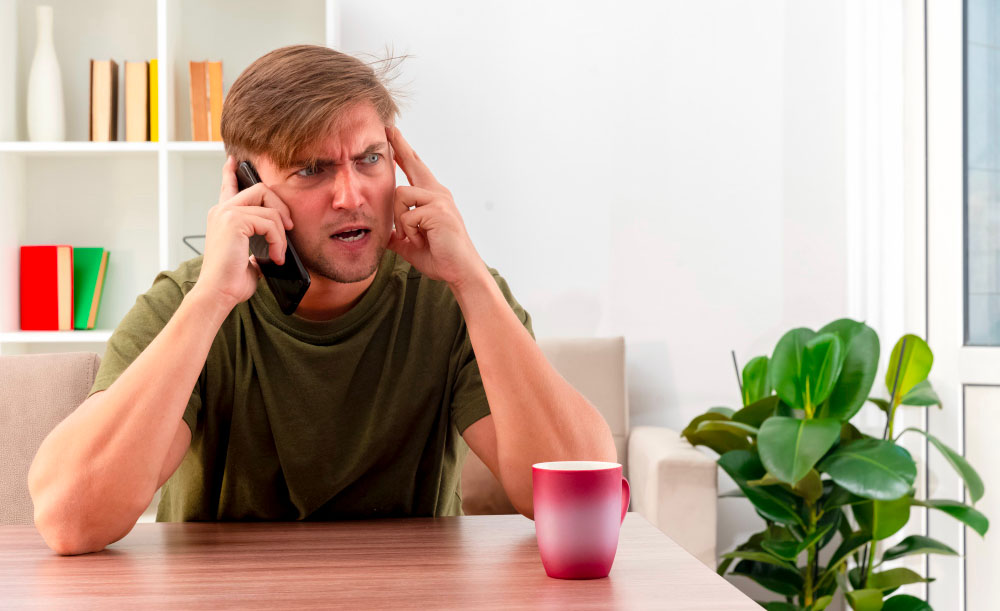 Téléphone au SAV de l'entreprise en cas de problème