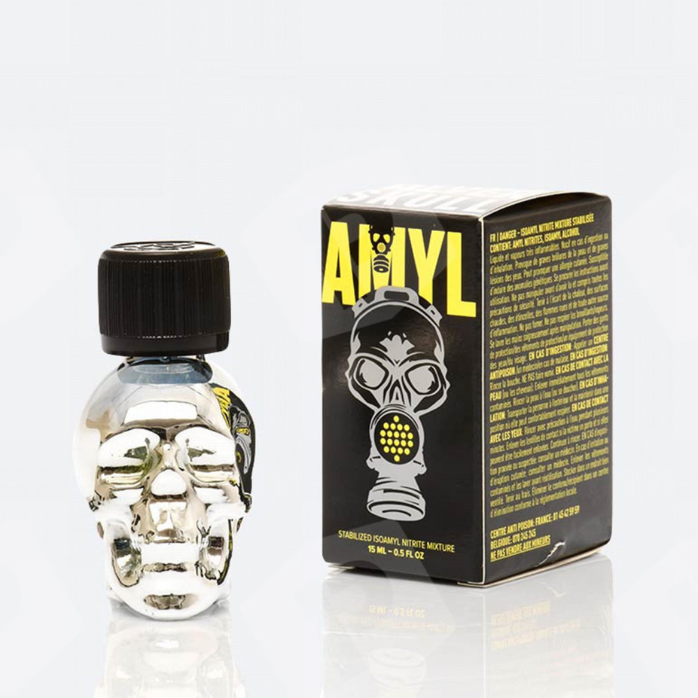 Le poppers tête de mort dans sa version 15 ml à l’amyle
