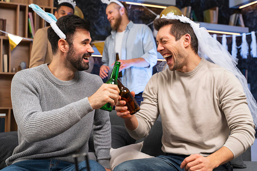 Soirée entre amis homme pour evg