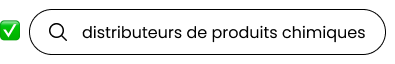 exemple de recherche pour grossiste